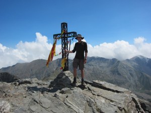 The summit of Canigou, after a fantastic climb up the Brèche Durier