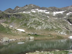 The bivouac spot at Lac des Isclots