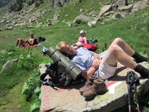 Lunch break near Refugi de Colomers