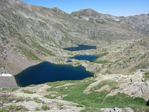 The maze where I lost Klass - Refuge Enric Pujol is just beyond the third Gallina lake